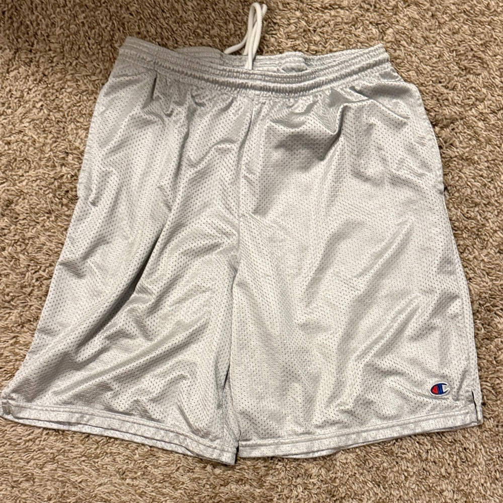 Champion Men's Silver Athletic Shorts